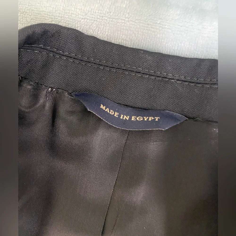 Banana Republic Men’s Black Suit Jacket Blazer Sz 38R 100% Wool - Picture 14 of 15